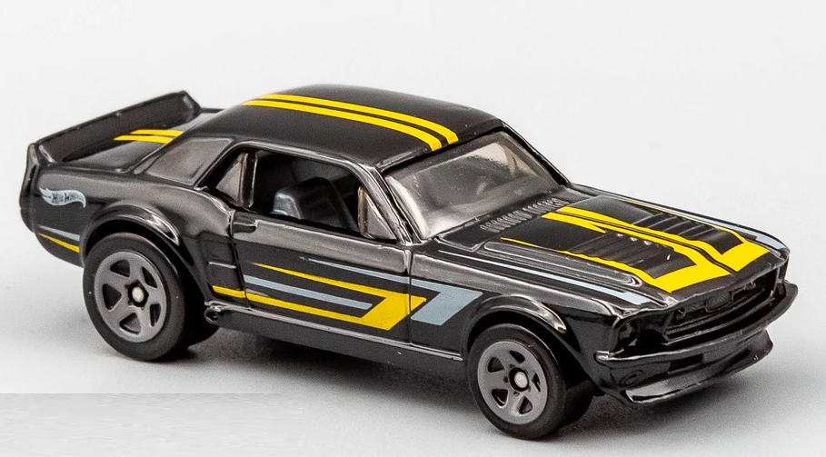 Hot Wheels 2021 #192/250 '67 Ford Mustang Coupe, NEW/LOOSE, black