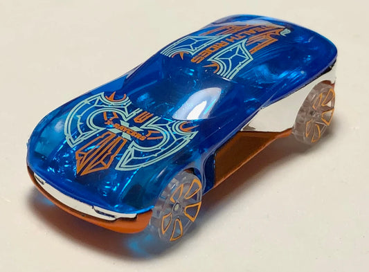 Hot Wheels 2021 #128/250, Forward Force, NEW/LOOSE, translucent blue