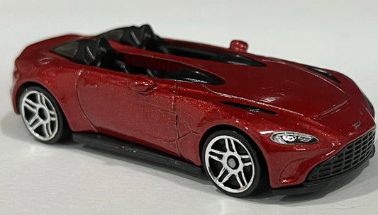 Hot Wheels 2021 #243/250 Aston Martin V12 Speedster, NEW/LOOSE, metalflake dark red