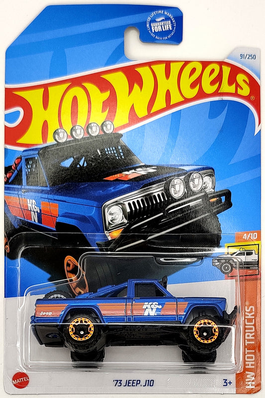 Hot Wheels 2024 #091/250 '73 Jeep J10, blue