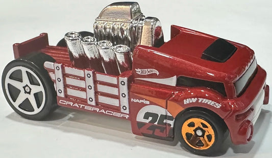 Hot Wheels 2025 #160/250 Crate Racer, NEW/LOOSE, red