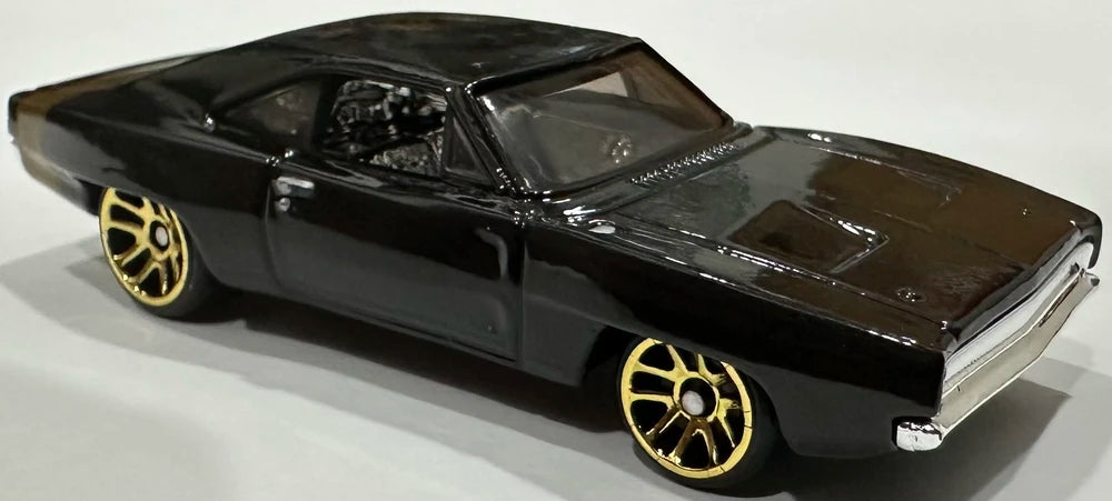 Hot Wheels Fast & Furious: Dominic Torreto, '68 Dodge Charger, NEW/LOOSE, gloss black