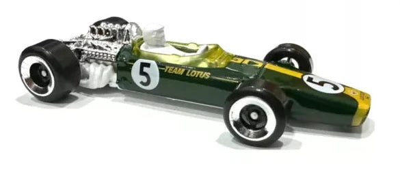 Hot Wheels 2024 #188/250 '67 Lotus TYPE 49, NEW/LOOSE, green/white driver