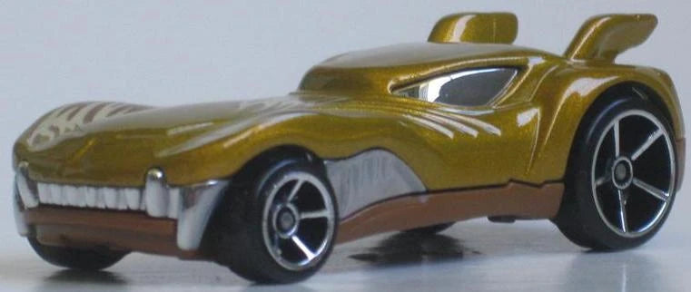 Hot Wheels 2010 #029/240 Howlin' Heat, NEW/LOOSE, metalflake gold