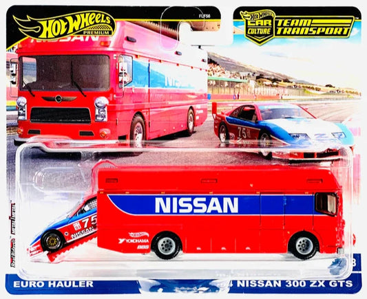 Hot Wheels 2024 Team Transport #73 - Euro Hauler & '94 Nissan 300 ZX GTS