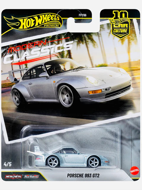 Hot Wheels 2026 Premium Modern Classics 4/5, Porsche 993 GT2, silver