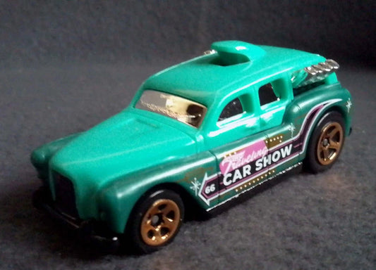 Hot Wheels 2025 Multipack Exclusive, Cockney Cab II, NEW/LOOSE, cyan & green