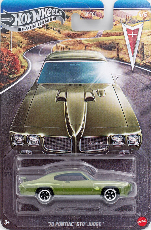 Hot Wheels 2026 Silver Series Pontiac 100th Anniversary 4/5, '70 Pontiac GTO Judge, verdoro green metallic