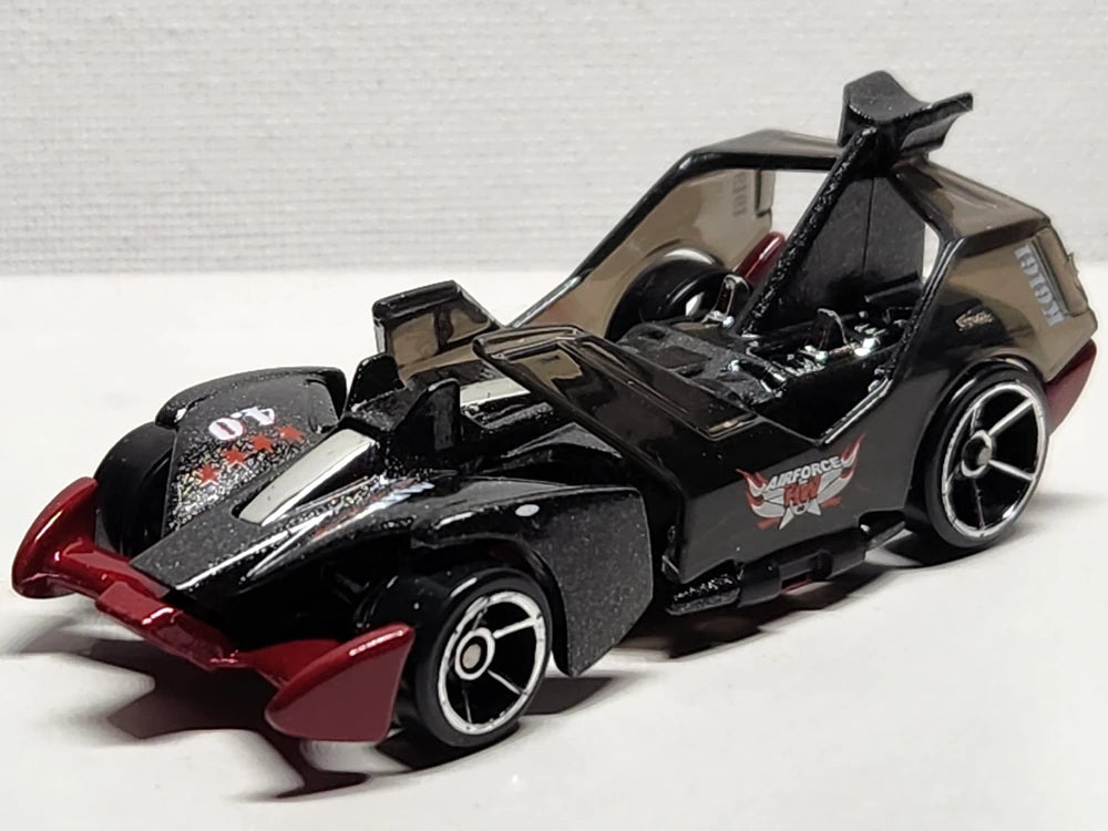 Hot Wheels 2007 #029/180 Jet Threat 4.0, NEW/LOOSE, metalflake black (OH5)