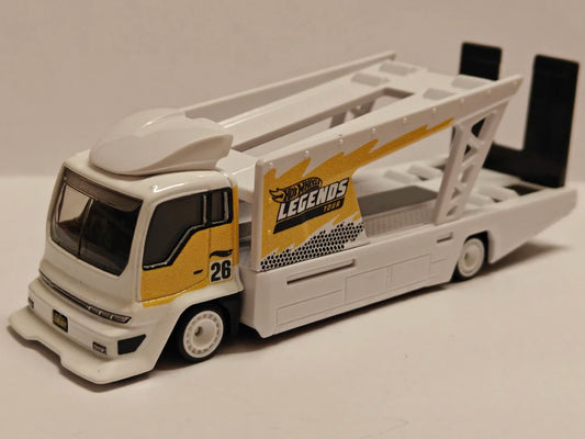 Hot Wheels 2026 Kousoku Hauler from Legends Tour Team Transport (hauler only), NEW/LOOSE, white