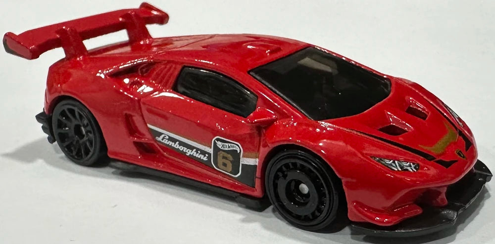 Hot Wheels 2024 #239/250 Lamborghini Huracan LP 620-2 Super Trofeo, NEW/LOOSE, red