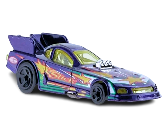 Hot Wheels 2023 #140/250 Mustang NHRA Funny Car, NEW/LOOSE, purple