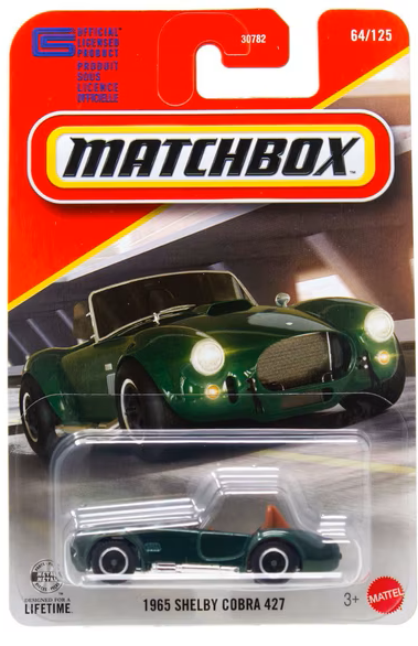Matchbox 2026 #064/125, 1965 Shelby Cobra 427, green