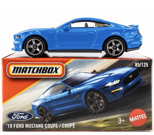 Matchbox 2026 Power Grabs #085/100, '19 Ford Mustang Coupe, blue