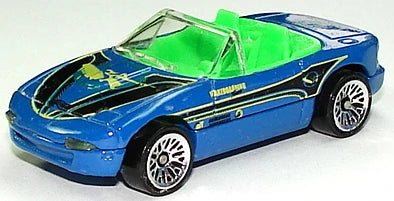 Hot Wheels 1999 #968, Mazda MX-5 Miata (1991), PREOWNED/LOOSE, blue