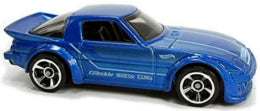 Hot Wheels 2022 #097/250, Mazda RX-7, NEW/LOOSE, metalflake medium blue