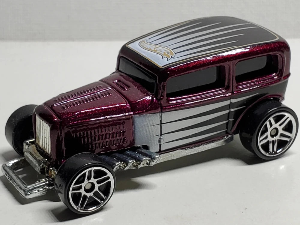Hot Wheels 2002 #202, Midnight Otto, NEW/LOOSE, metalflake dark maroon
