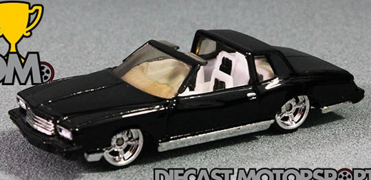 Hot Wheels 2004 Whips: Team Baurtwell (Old School), Chevy Monte Carlo/Montezooma, NEW/LOOSE, black