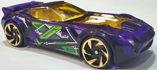 Hot Wheels 2025 #013/250, Nerve Hammer, NEW/LOOSE, clear purple