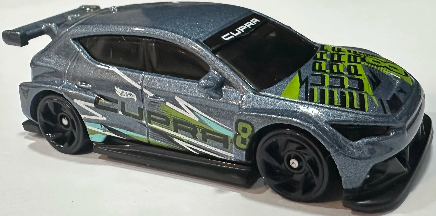 Hot Wheels 2026 #037/250 Cupra e-Racer, NEW/LOOSE, metalflake gunmetal blue