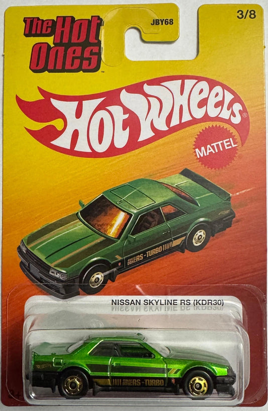 Hot Wheels 2026 The Hot Ones Mix A 3/8, Nissan Skyline RS (KDR30), spectraflame green