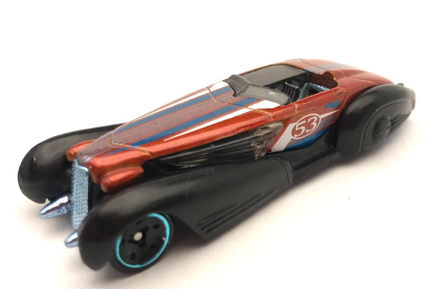 Hot Wheels 2021 53rd Anniversary 5/5, Custom Cadillac Fleetwood, NEW/LOOSE, metalflake orange & black