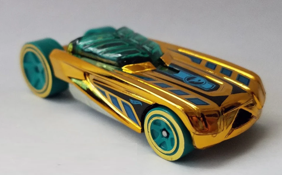 Hot Wheels 2017 Super Chromes, TREASURE HUNT, Pharodox, NEW/LOOSE, gold chrome