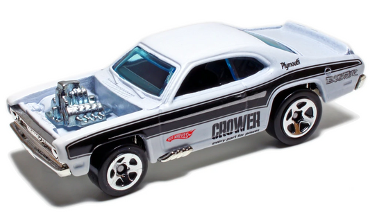 Hot Wheels 2011 #0134/244, Plymouth Duster, NEW/LOOSE, satin white