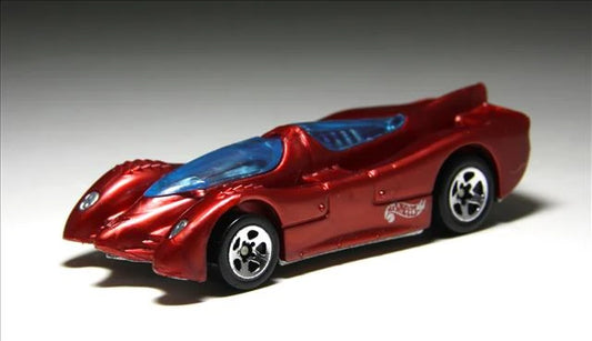 Hot Wheels 1995 #347 Power Pistons, NEW/LOOSE, metallic dark red/5SP