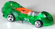 Hot Wheels 1997 #529, Power Rocket, NEW/LOOSE, clear green