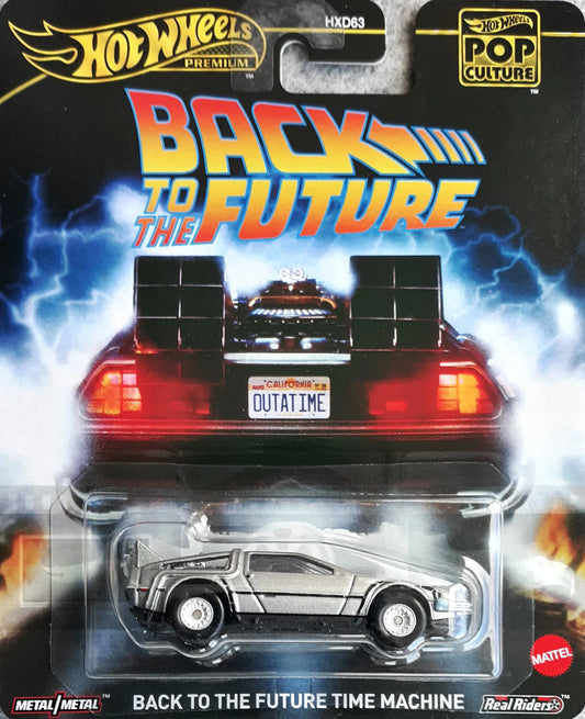 Hot Wheels 2025 Pop Culture Mix 2, Back to the Future Time Machine, silver