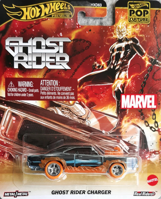 Hot Wheels 2025 Pop Culture Mix 2, Ghost Rider Charger, black