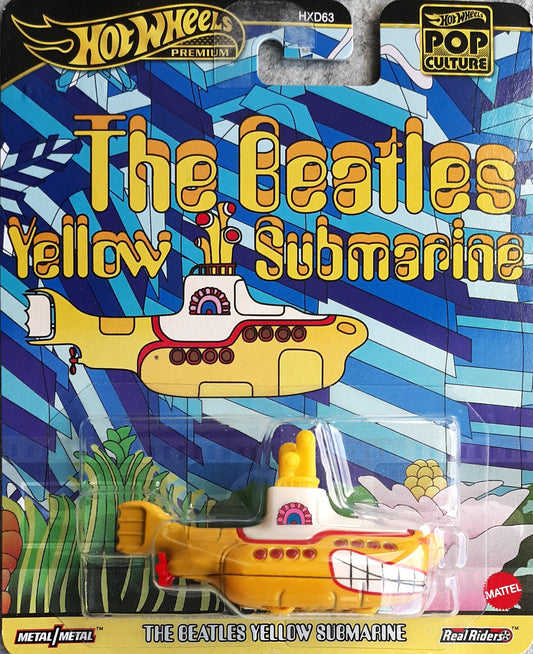 Hot Wheels 2025 Pop Culture Mix 2, The Beatles Yellow Submarine, yellow