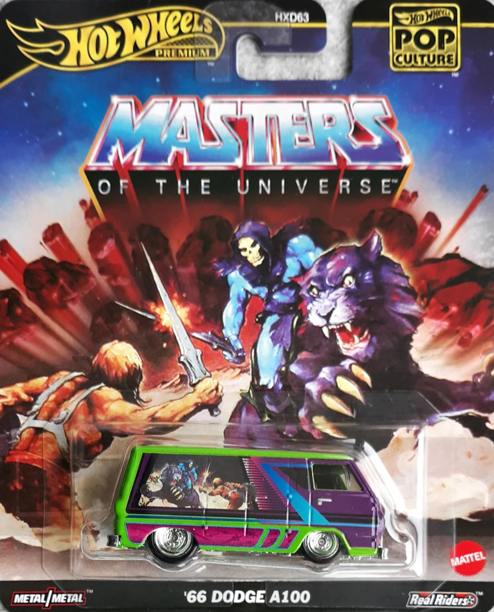 Hot Wheels 2025 Pop Culture Mix 3, '66 Dodge A100, neon green