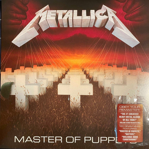 Metallica - Master of Puppets, LP, 180g 12" vinyl, remaster, Blackened – BLCKND005R-1