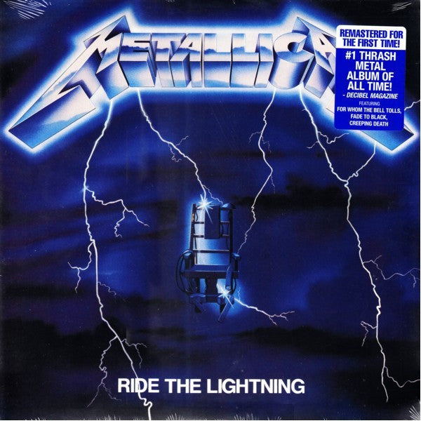 Metallica - Ride the Lightning, LP, 12" vinyl, remaster, Blackened – BLCKND004R-1