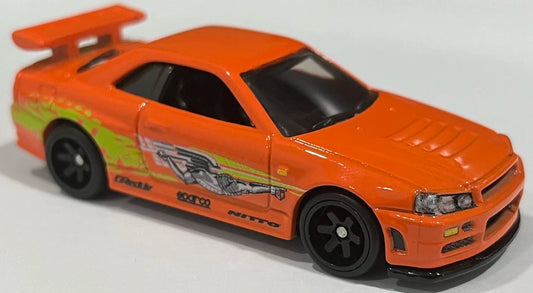 Hot Wheels 2023 Premium Fast & Furious 5/5 Nissan Skyline GT-R (BNR34), NEW/LOOSE, orange