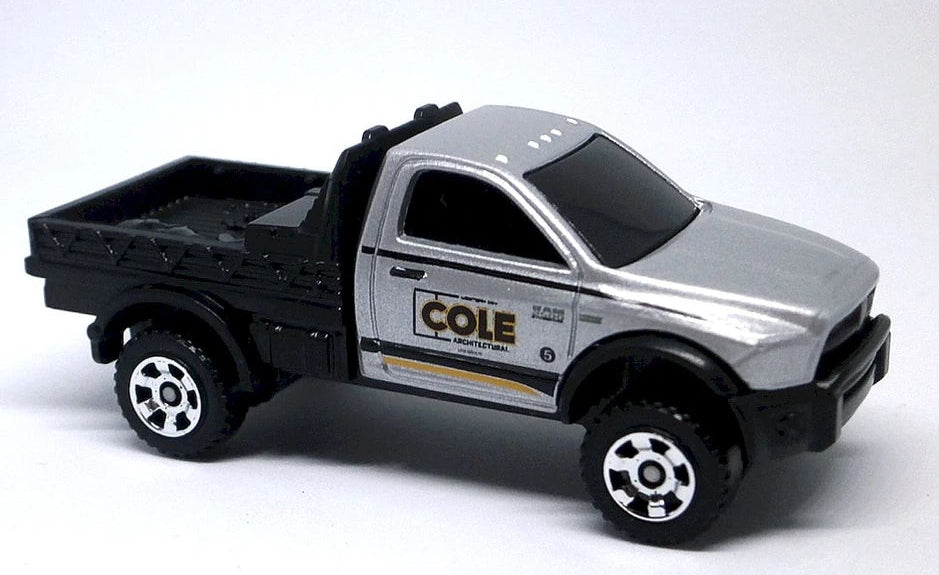 Matchbox 2019 #024/100 2015 RAM Flatbed, NEW/LOOSE, silver