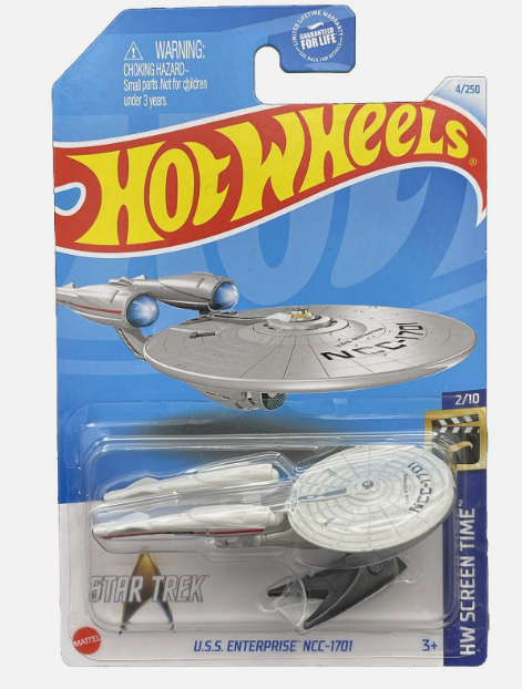 Hot Wheels 2024 #004/250 U.S.S. Enterprise NCC-1701, satin white