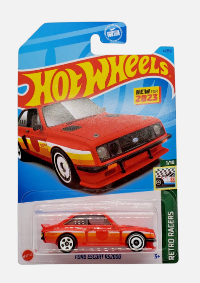 Hot Wheels 2023 #004/250 Ford Escort RS2000, red