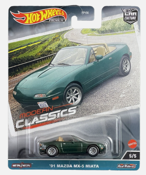 Hot Wheels Premium 2023 Modern Classic 5/5 Mazda MX-5 Miata
