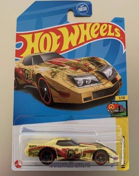 Hot Wheels 2023 #065/250 '76 Greenwood Corvette, metallic beige