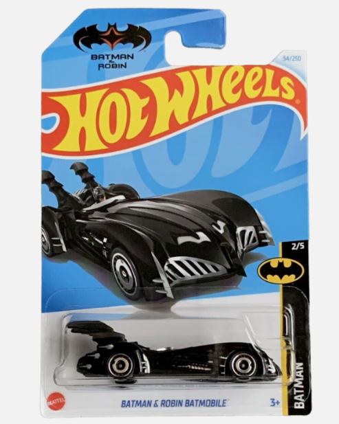 Hot Wheels 2024 #054/250 Batman & Robin Batmobile, black