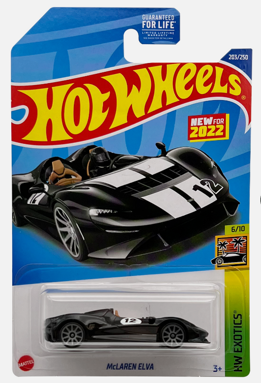 Hot Wheels 2022 #203/250 McLaren Elva, black