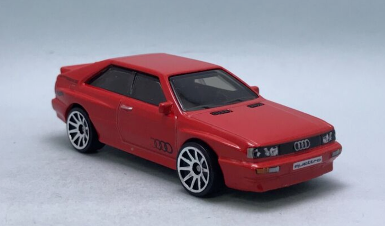 Hot Wheels 2024 #102/250 '87 Audi Quattro, NEW/LOOSE, red