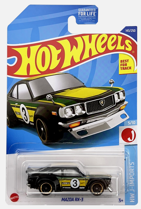 Hot Wheels 2022 #143/250 Mazda RX-3, black