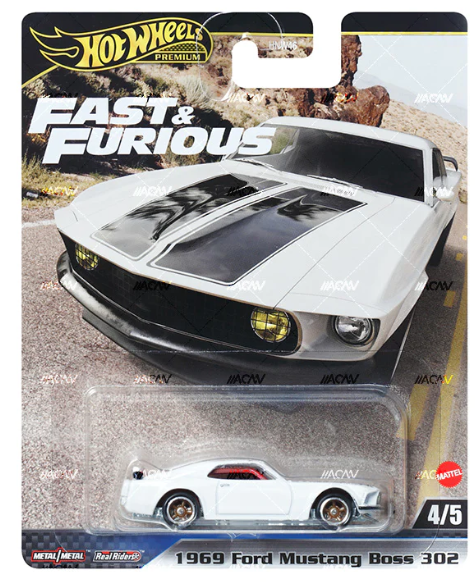Hot Wheels Premium 2024 Fast & Furious 4/5 1969 Ford Mustang Boss 302
