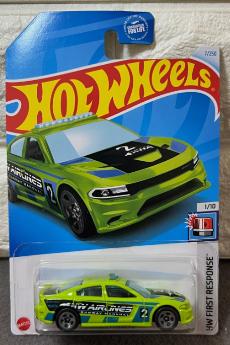 Hot Wheels 2024 #007/250 '15 Dodge Charger SRT, lime green