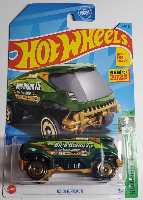 Hot Wheels 2023 #143/250 Baja Bison T5, green