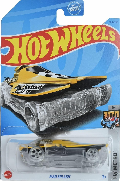 Hot Wheels 2023 #168/250 Mad Splash, yellow